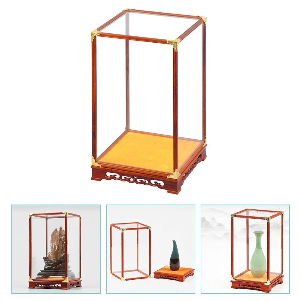 

Collection Buddha Statue Display Box Terrarium Cabinet Jewelry Holder Clear Stand Glass Acrylic Trays for Model Figurine