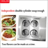 XEOLEO Electric Soup Pot Noodle Cooker Stainless Steel Commercial Kitchen Restaurant Equipment Pasta Stove Oden Food Processor 4