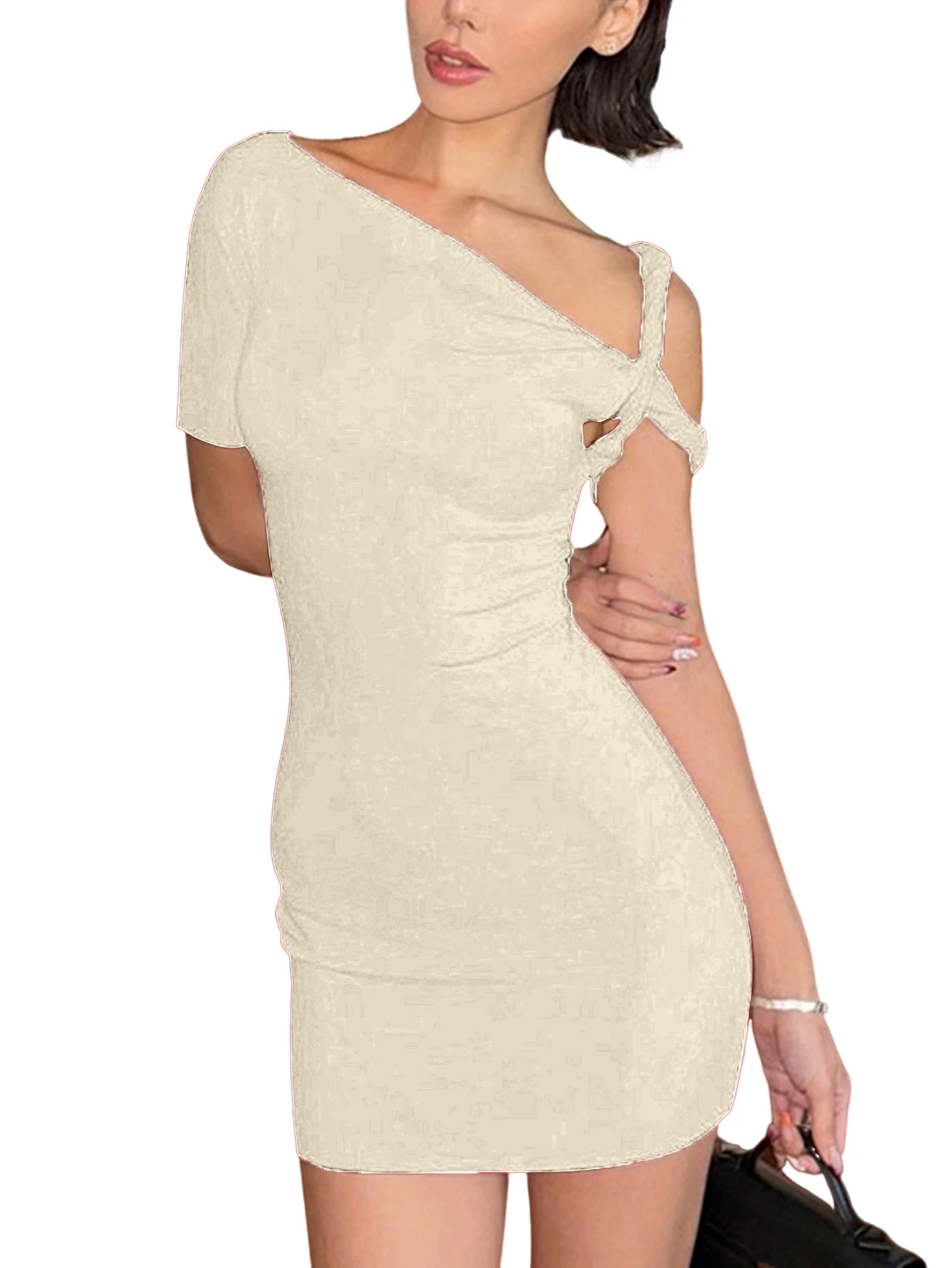 

Женское летнее платье с открытыми плечами, платье без рукавов для женщин, мини-платья, женские облегающие платья с высокой талией