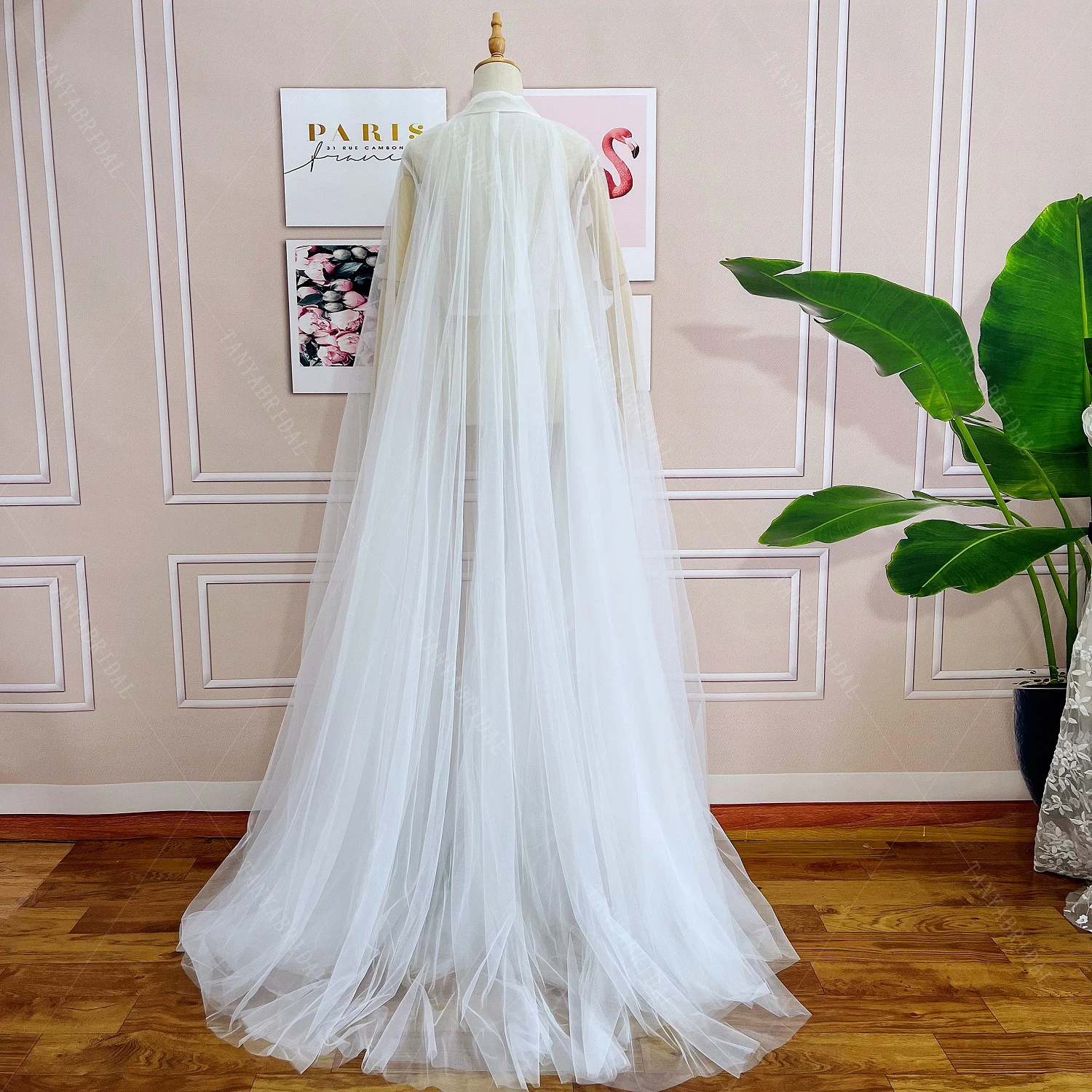 big flowy wedding dresses Lace Backless A-Line V-neck Long Sleeves Wedding Dresses, Bridal Dresses,  MW552 main image 1