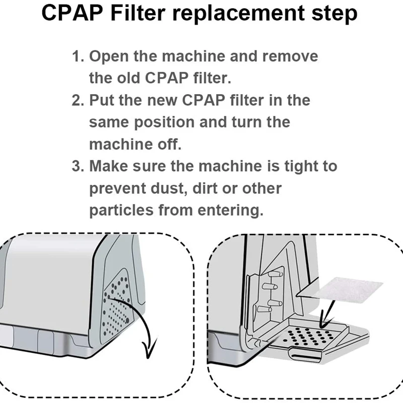 30PCS CPAP HEPA Air Filter, Disposable Replacement Ventilator Filters CPAP Mask Wipes For Weinmann cpap air filter