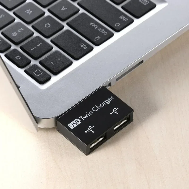 USB Splitter Hub Adapter with Dual Female Ports