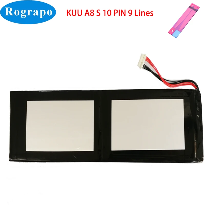 Bateria Recarregável do Acumulador 10 Pinos Tomada de Fios pc da Tabuleta K14-n3350 A8s a8 s Novo 7.6v 5000mah