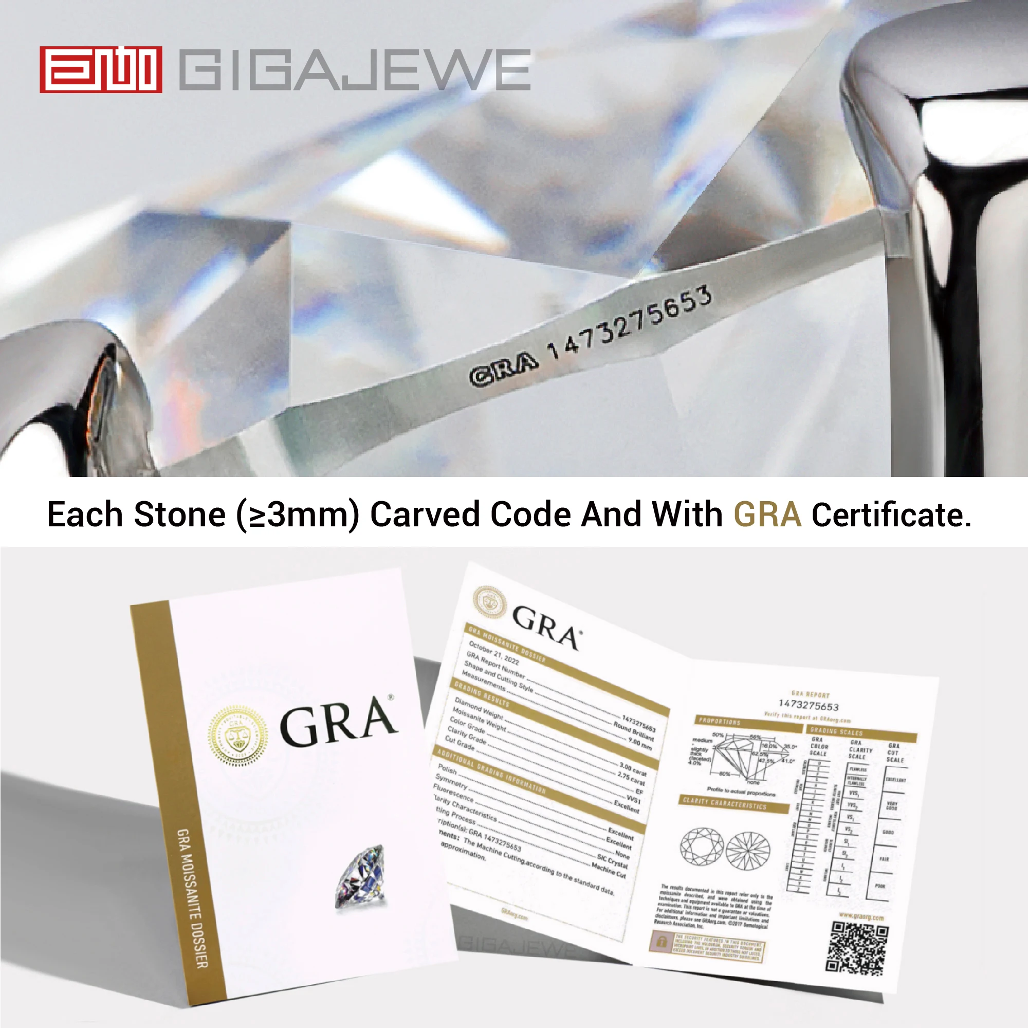 GIGAJEWE Moissanite Emerald Cut Natural Голубой 2.0ct 6X8mm 18K Серебряное обручальное ожерелье Женский подарок (art.: 3920c36c17516) - 3920c36c17516