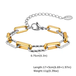 Elegant Gold - Plated Minimalist Chain Bracelet (BR - 1705GS)