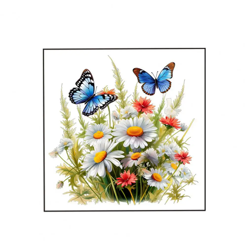 Butterfly Wall Decals Adhesive Butterfly Decals Vibrant Flower Wall Stickers Easy-to-apply Long-lasting For Room vinyl stickers