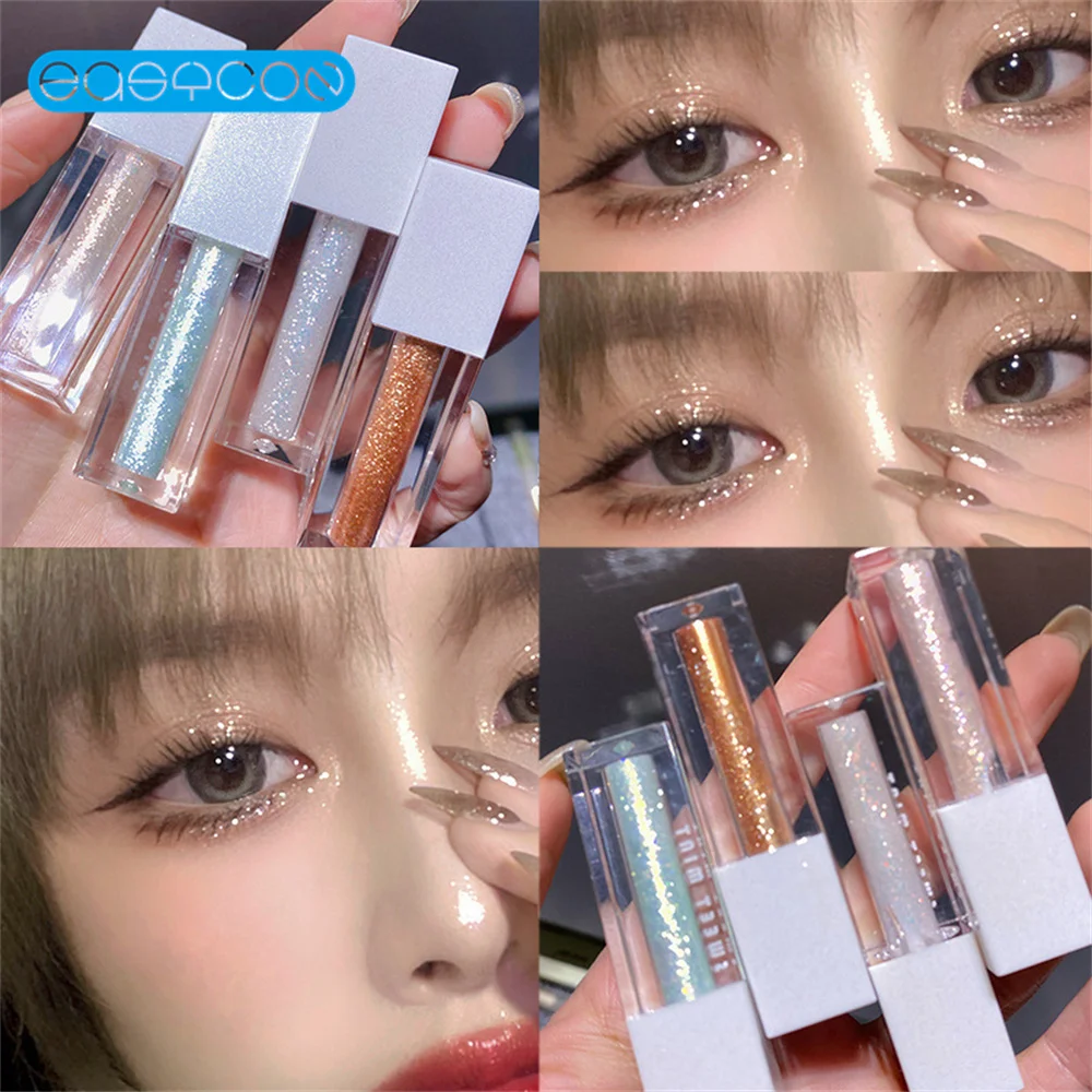

Glitter Shiny Liquid Eyeshadow Diamond Metallic Eyeshadow Pigmented Multi-color Pearlescent Eye Shadow Highlighter Cosmetics
