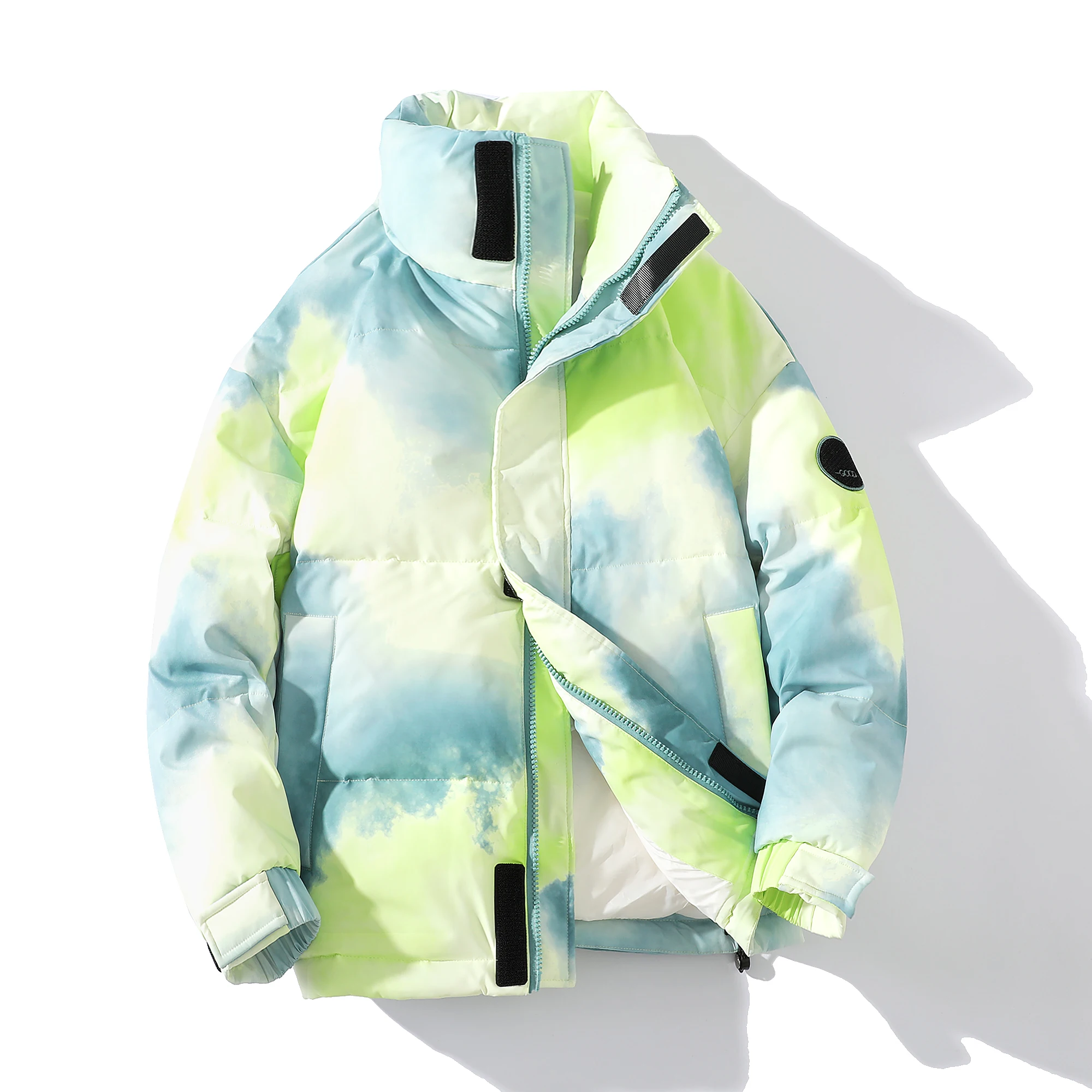 Winter White Duck Down Jacket Fashion 2023 Men's Loose Stand Collar Warm Puffer Coat Hip Hop Streetwear Couple Thick Down Parkas