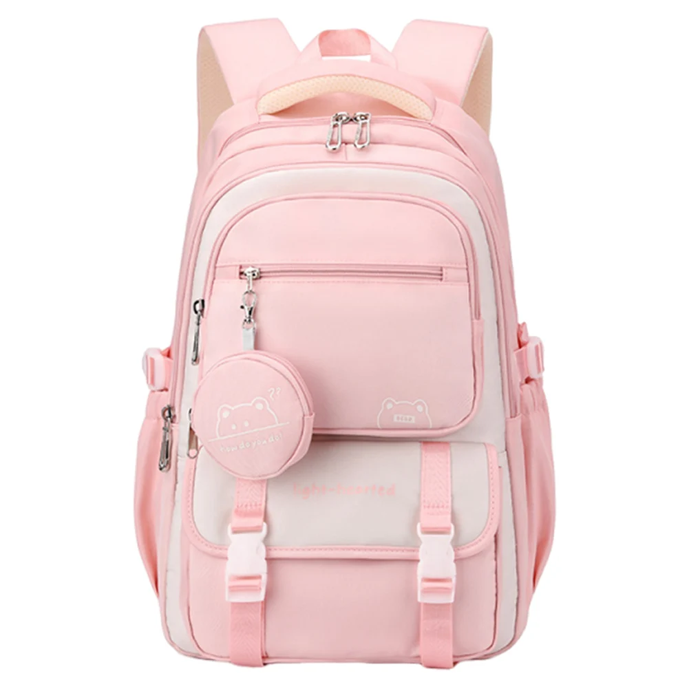 Ladies All-Match Bag Large Capacity Laptop Backpack Floral Printed Kawaii Nylon Backpack Trip Backpack 3