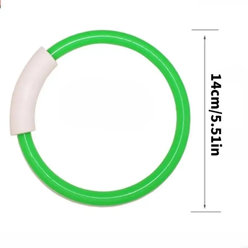 C5AA 4Pieces Swim Pool Diving Toy Dive Rings For Children Easy To Locate Rings Diving Snorkeling Toy For Water Activity Fun