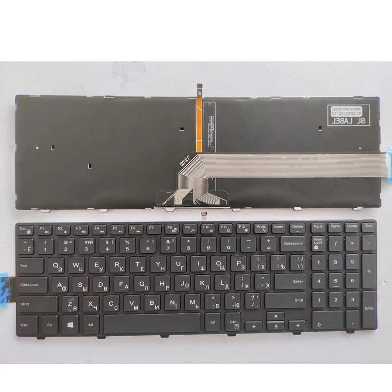 Tastiera Per Laptop Russa Gzeele Per Dell Inspiron 15 3000 5000 3541 3542 3543 5542 5545 15-5547 15-5547 15-5000 5545 17-5000 Ru