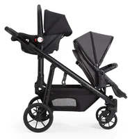 Poussettes jumelles pliantes et inclinables légères pour deux enfants, poussette de voyage pour bébé 3