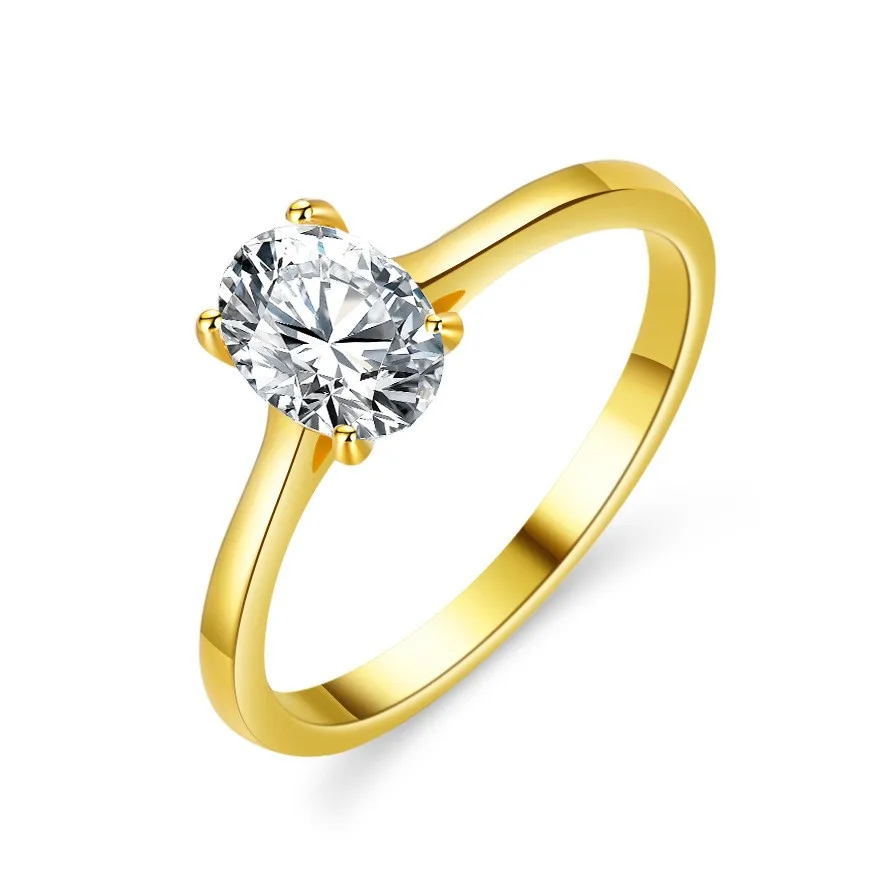 

KM170 Lefei Fashion Luxury Trendy Classic Moissanite Golden Fine 1CT Oval Rings For Charms Women s925 Silver Party Jewelry Gift