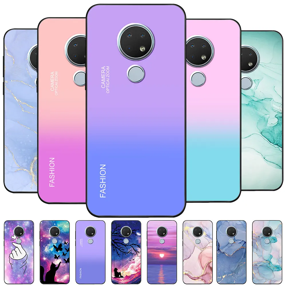 Custodia Per Nokia 6.2 Ta-1200 Ta-1198 Coque Nokia 7.2 Tpu Custodia Morbida In Silicone Per Nokia 7.2 Ta-1193 Ta-1178 Cover Funda Bumper