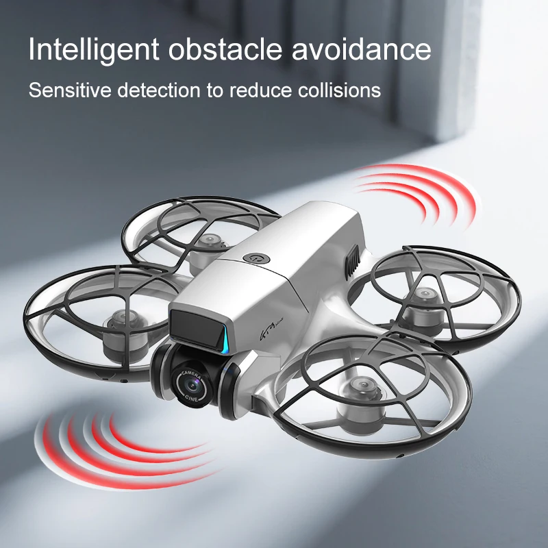 Drone RC avec caméra 4K WiFi, stabilisation EIS, maintien de hauteur