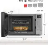 SN68KS Compact Microwave Oven with 1200W Power, Sensor Cooking, Popcorn Button, Quick 30Sec & Turbo Defrost, 1.2 cu 3