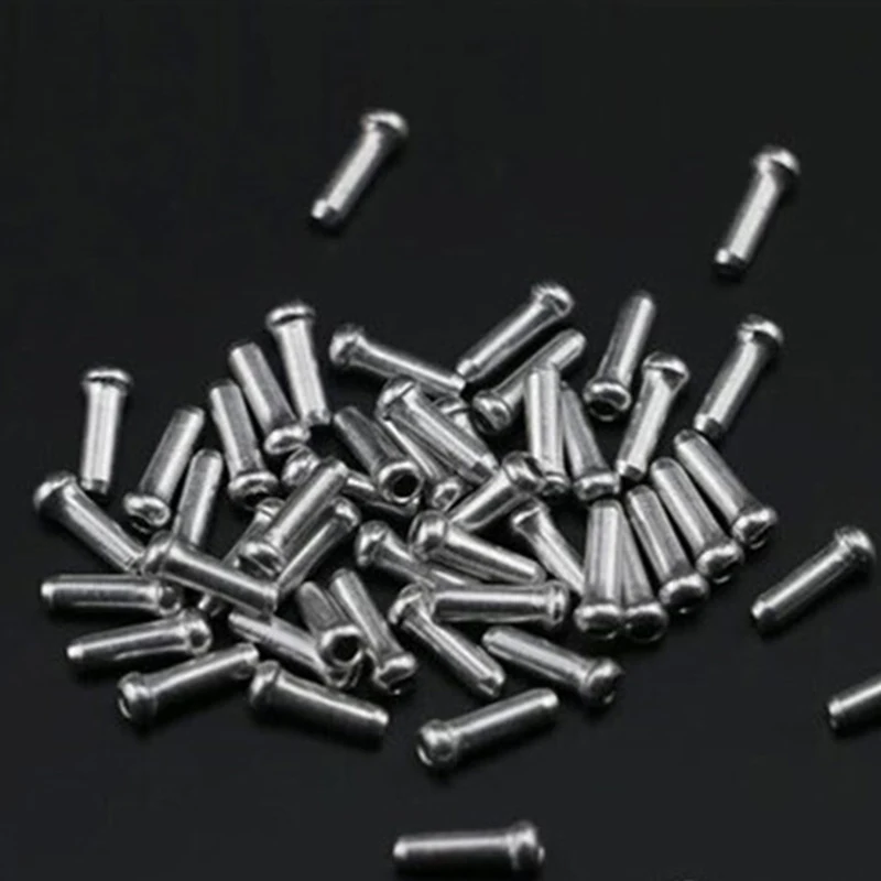 

100pcs Aluminum Bike Bicycle Brake Shifter Tools Inner Cable Tips Wire End Cap