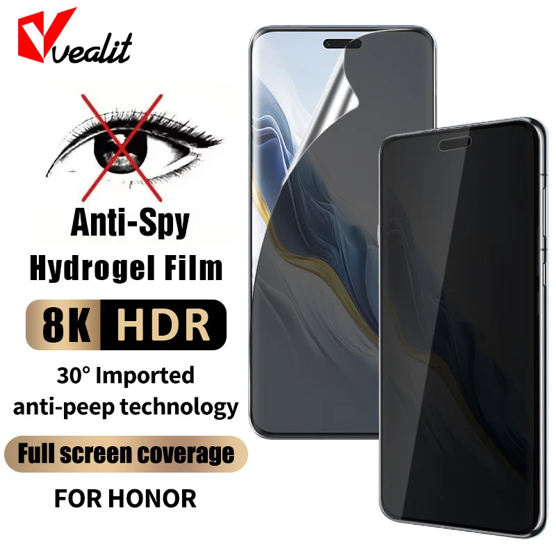 

Anti-spy Hydrogel Film For Honor Magic 6 RSR 5 4 Pro Ultimate Privacy Screen Protector For Honor X40 X50 GT X9b X9a Soft Film