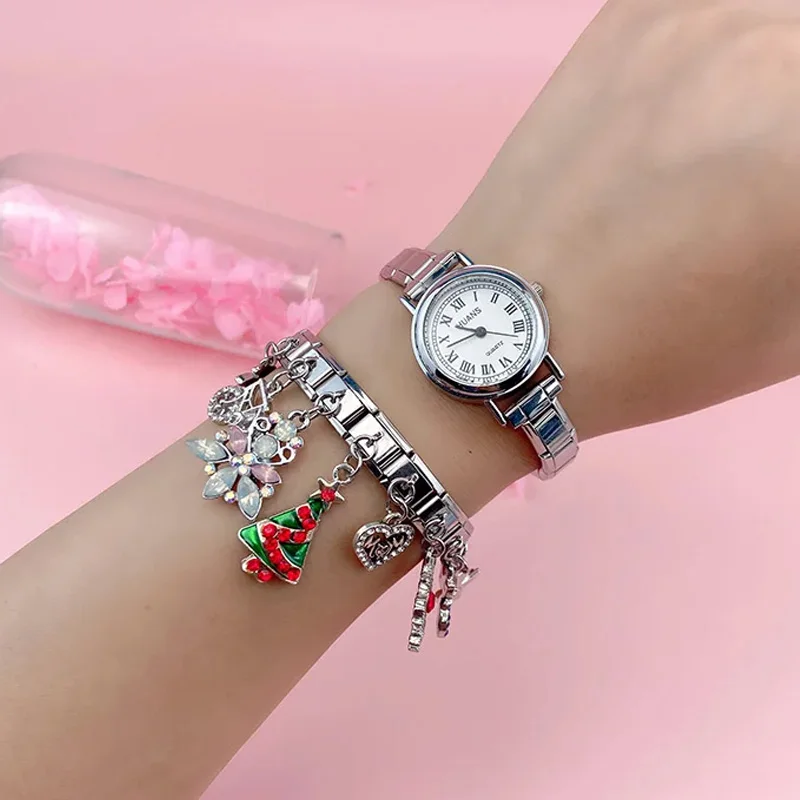 Daisy Bike Love Mom Christmas Tree Windmill Italian Charm Bracelet With Charm Bracelet