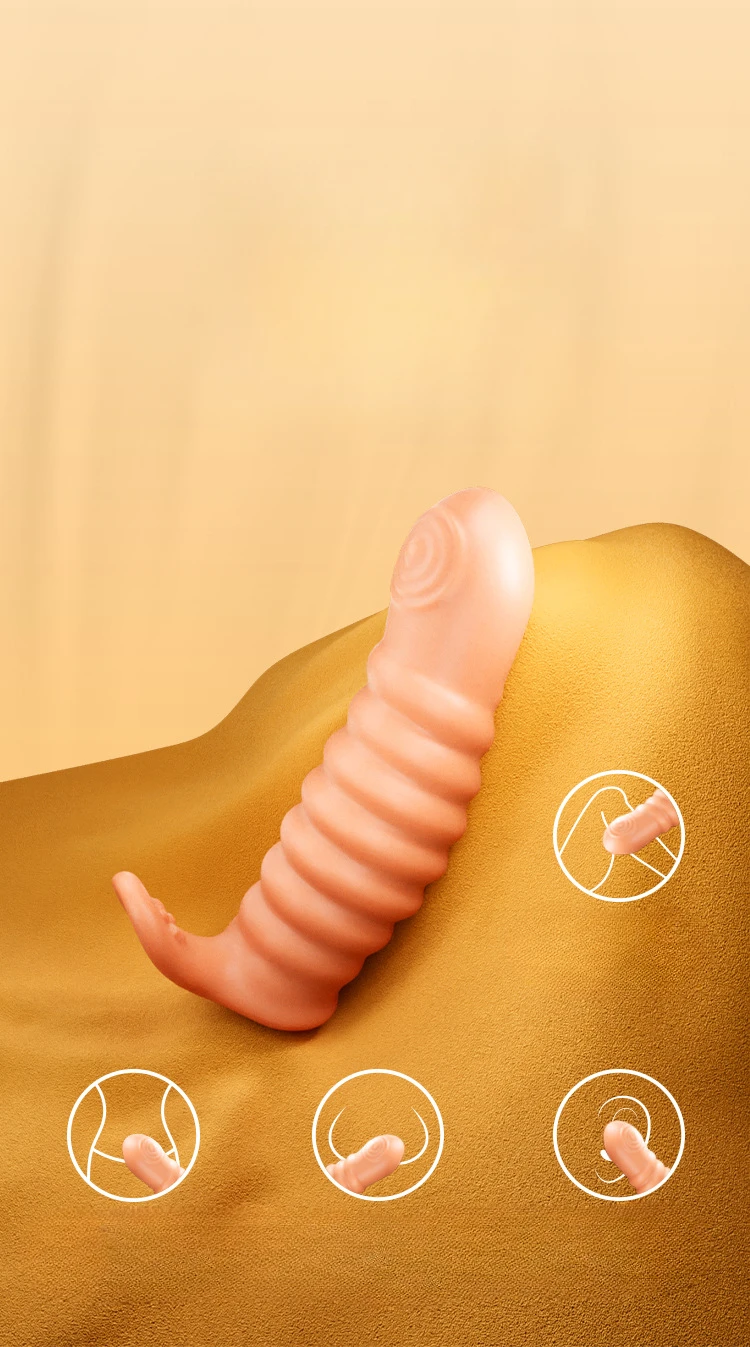 Finger Sleeves Clit Massager G Spot Vagina Stimulator Female Orgasm Masturbator Condom Adult Sex Toys For Women Lesbian Couples