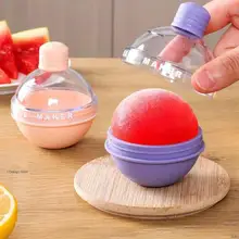  Creative Ice Cube Makers Round Ice Hockey Mold Silicone Lamp Ball Shape Ice Ball Round Cocktail Whiskey Drink Bar Kitchen Tool 
