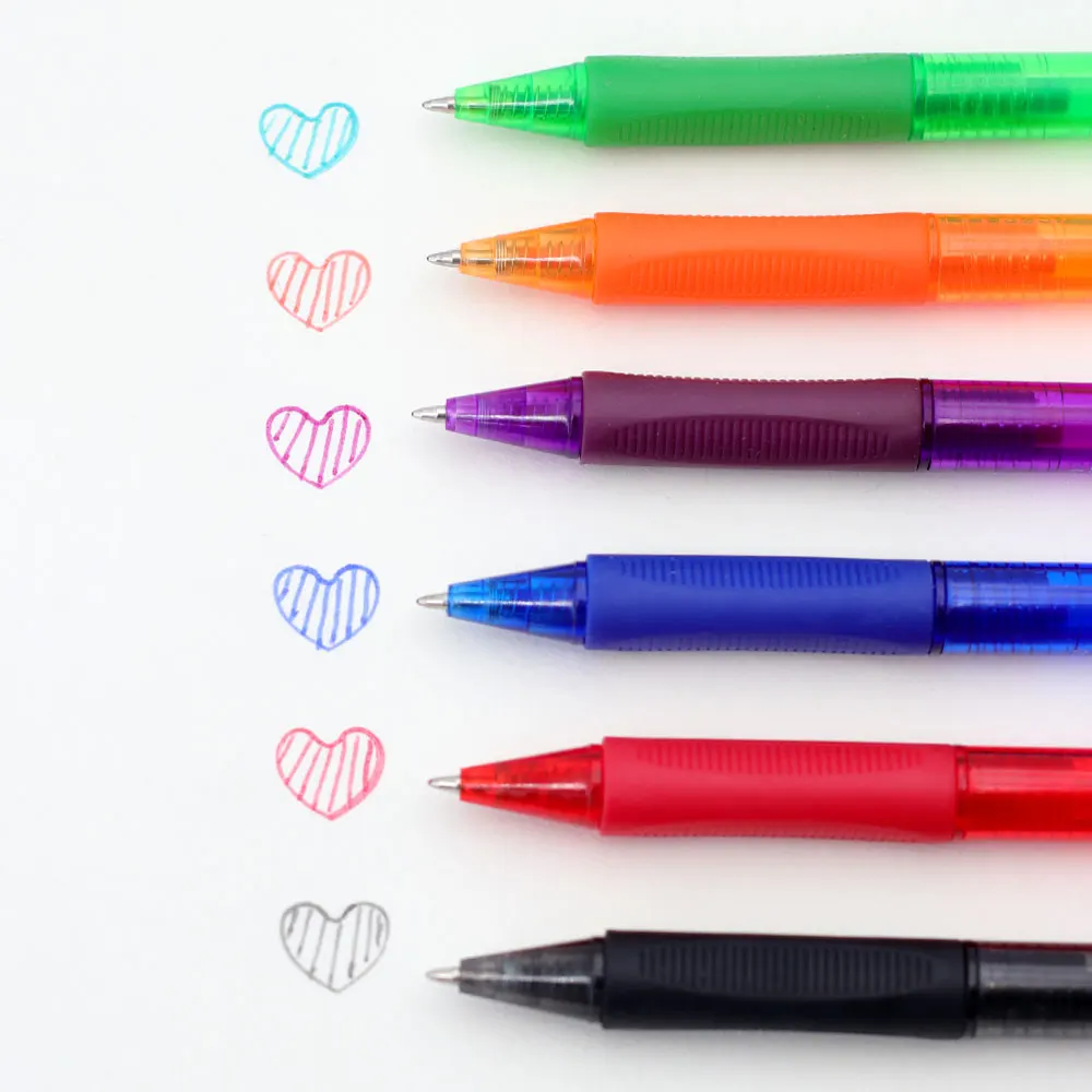 Premium 0.5mm Erasable Gel Pen Set with Built-in Top Eraser and Refill