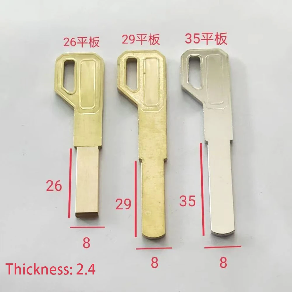 Lock Key Blanks Lock Cylinder Double Sided Flat Panel Padlock Key Blanks 10 pcs/lot