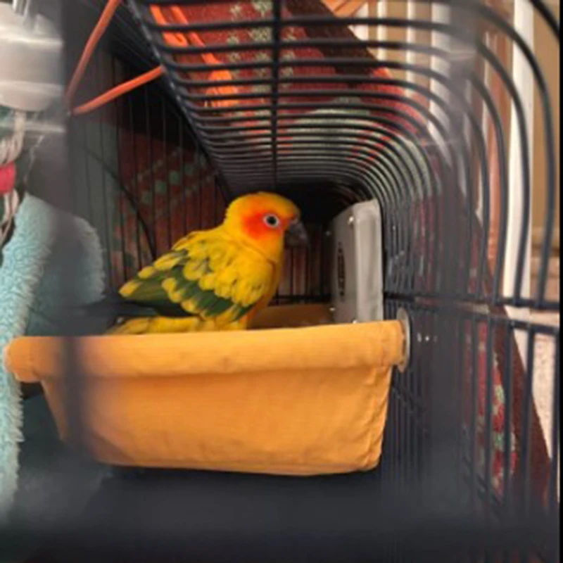 Bird Cage Accessories Winter Warm Bird Nest House Shed Hut Hanging Hammock Finch Cage Plush Fluffy Birds Hut Hideaway Parrot Bird house,bird cage,bird cage accessories,bird hammock