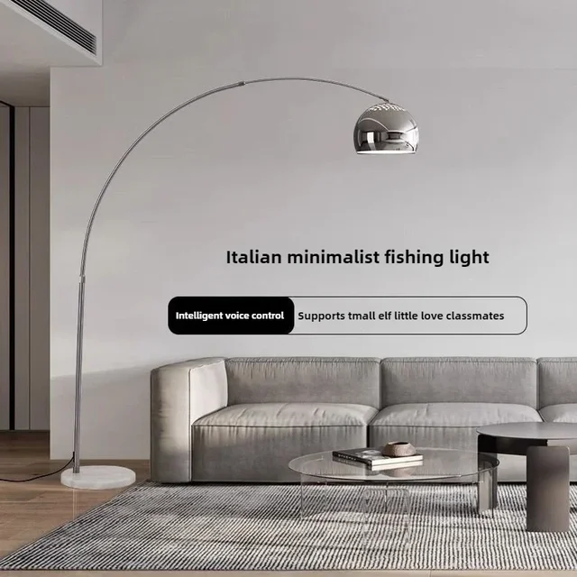 Italian High-end Marble Designer Simple Atmosphere Parabola Next To The Living Room Sofa Light Luxury Standing Lamps Floor Lamps
