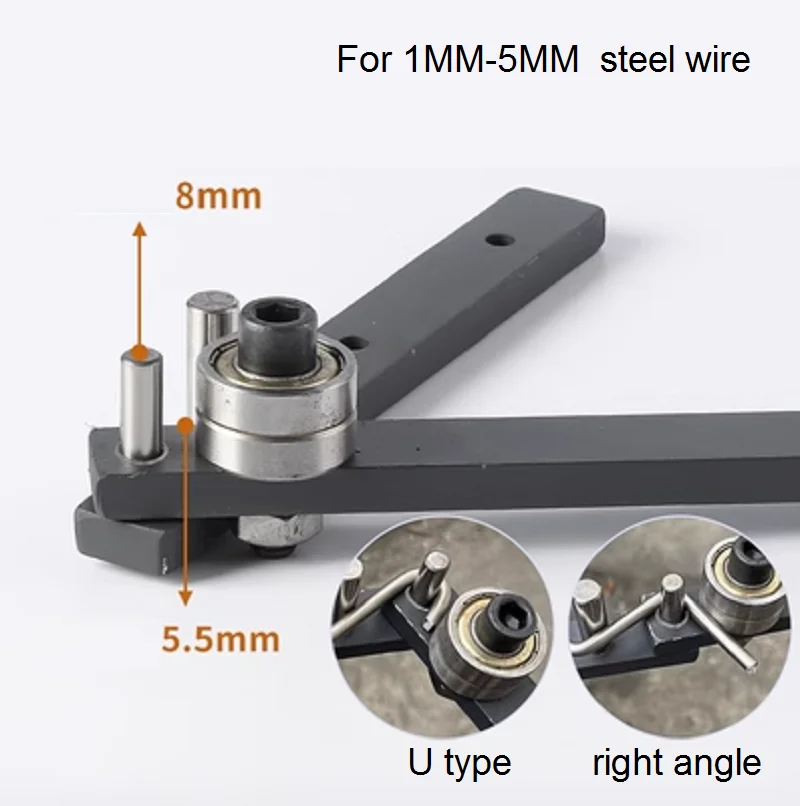 Manual Bending Machine 1-10MM Portable Small Manual Hoop Bending Machine Iron Wire Steel Wire Stainless Steel Line Round Bar Bender