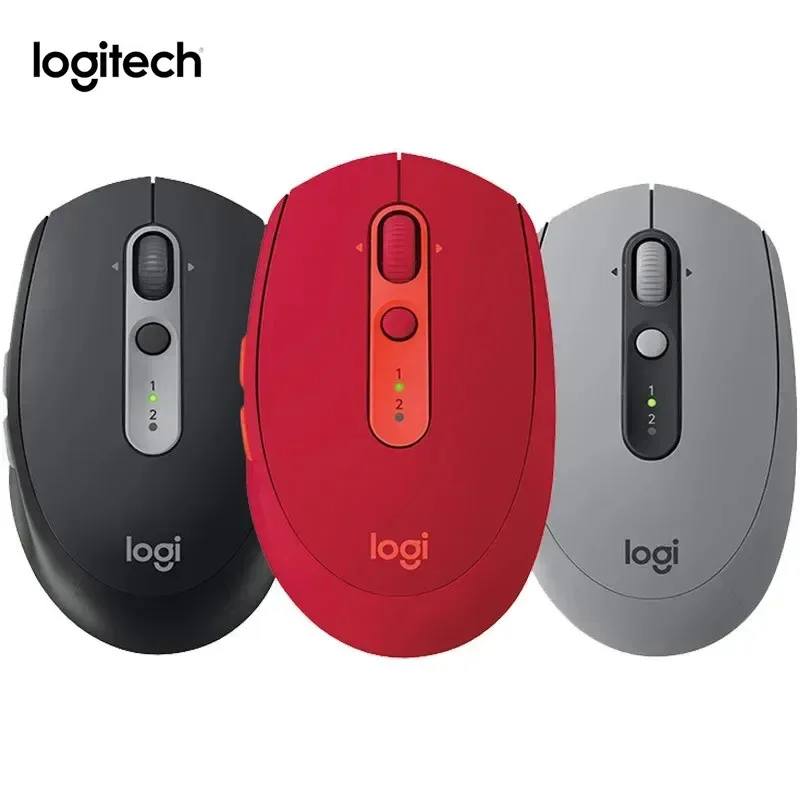 

Logitech M590 Wireless Mute Bluetooth Mouse 2.4ghz Dual Mode 1000 Dpi Multi-device Optical Silent Mouse Pc Accessory Office Mac