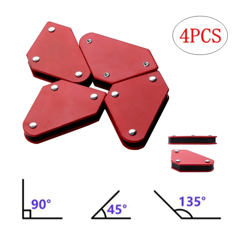 Magnet For Welding 45/90/135 Degree Welder Positioner Magnetic Holder With Strong Suction For Soldering Welding 4Pcs/Set