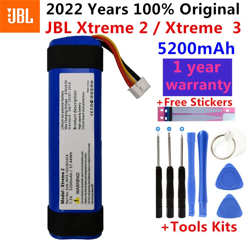 2022 100% Original Replacement Battery for JBL Charge xtreme Clip Pulse Flip 1 2 3 4 5 Boombox Plus 2016 Version Speaker Bateria100% Original Replacement Battery battery iphone Phone Batteries