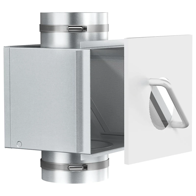 YWDZ-Metal Dryer Lint Trap,Indoor Dryer Vent With Lint Catcher,Fit In 2X4 Wall Frame/Surface Of The Wall, Drawer Mesh Filter
