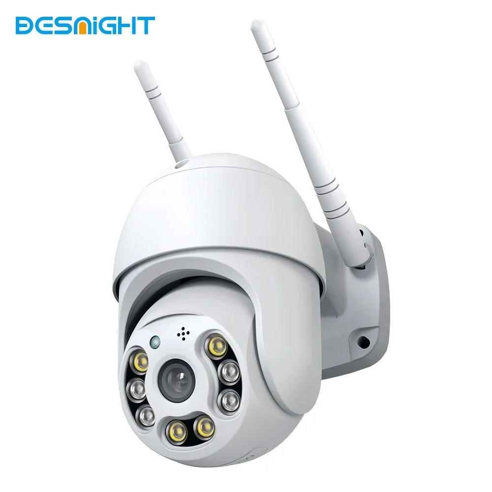 Telecamera Ptz 1080P H.265 + Starlight Night Vison Wifi Telecamera Di Sorveglianza Esterna Audio Bidirezionale Ai Human Detect Telecamera Wireless