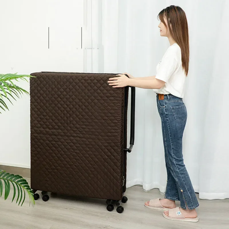 Modern Single Folding Bed Luxury Girls Metal Design Beauty Bed Space Saving Safe Portable Camping Cama Office Furniture