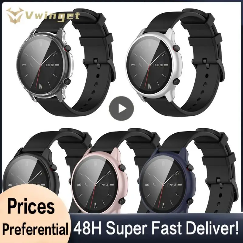 Custodia Protettiva Anti-Caduta + Proteggi Schermo In Vetro Temperato Per Huami Amazfit Gtr2 Esim Sport New Shell Per Amazfit Gtr 2 Esim