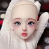 New Arrival 1/6 Head with Makeup for 28cm Girls Doll Accessories Open Head Dress Up Toys 2