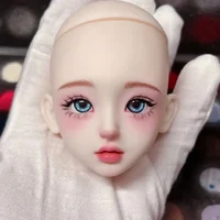 New Arrival 1/6 Head with Makeup for 28cm Girls Doll Accessories Open Head Dress Up Toys 2