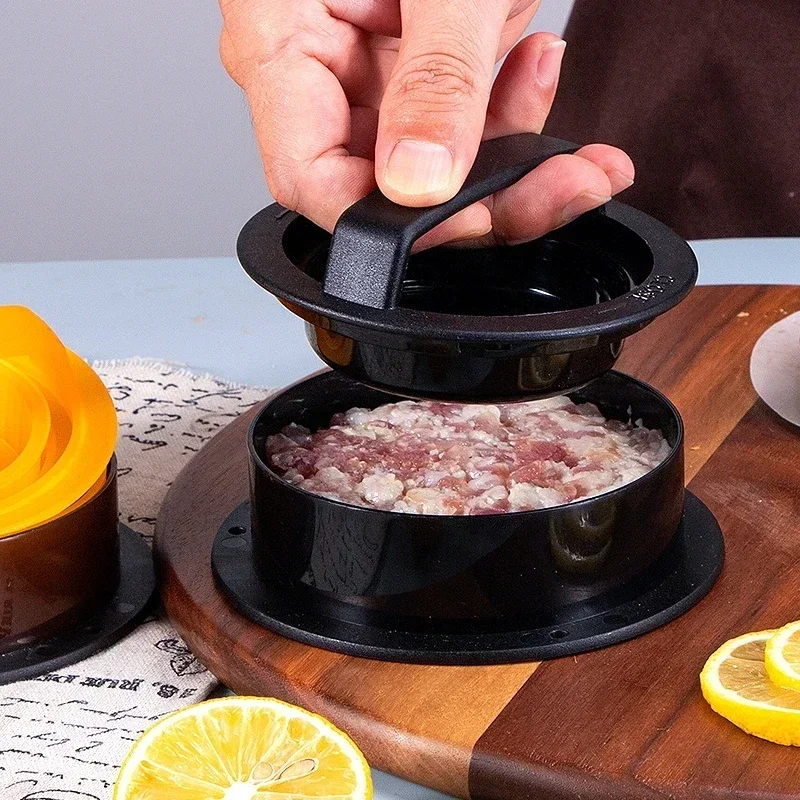 Hamburger Meat Press Maker ABS Round Shape Non-Stick Stuffed Burger Patties Beef Grill Pie Press Mould Maker Kitchen Accessories Hamburger Press Hamburger Press Maker