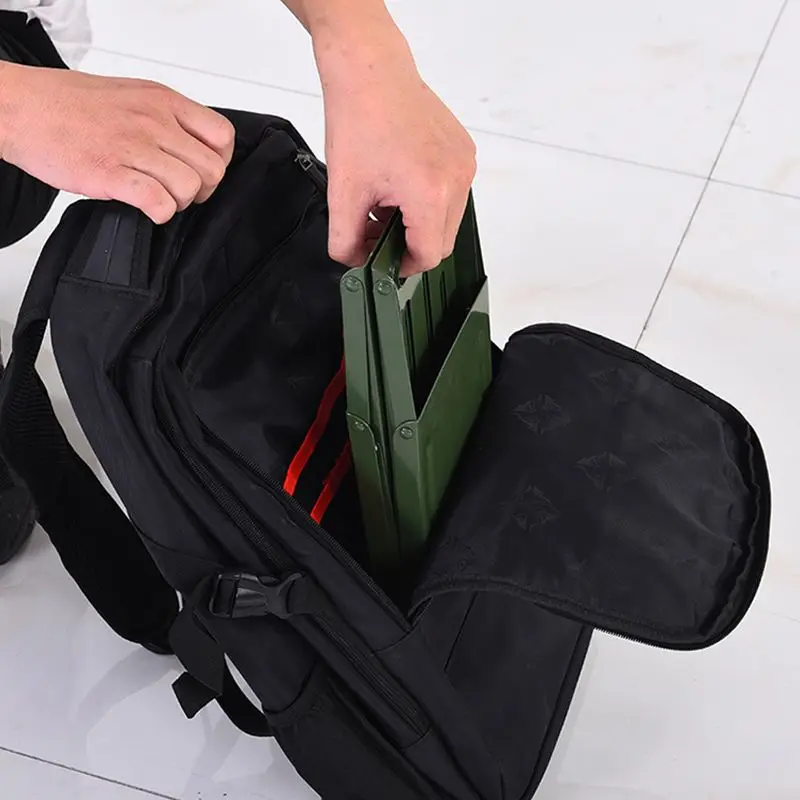 Outplea Sedie Pieghevoli da Campeggio Ultraleggera, Sedia da Pesca Piccolo con Borsa da Trasporto, Sedie Pieghevoli Portatile da Esterno Spiaggia Giardino Picnic, Blanco