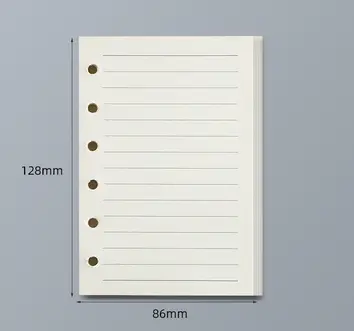 45 Sheets A5 A6 A7 Loose Leaf Notebook Refill Spiral Binder Inner Page Line Blank craft  Grid Inside Paper Stationery - Image 9