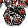DnD Metal Dice Set - Hollow Skull Black Zinc Alloy 7pc Polyhedral Dice for Dungeons and Dragons RPG Games 5