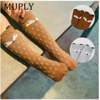 1 Pair Unisex Lovely Cute Cartoon Fox Kids baby Socks Knee Girl Boy Baby Toddler Socks animal infant Soft Cotton Socks Leg Warm 3