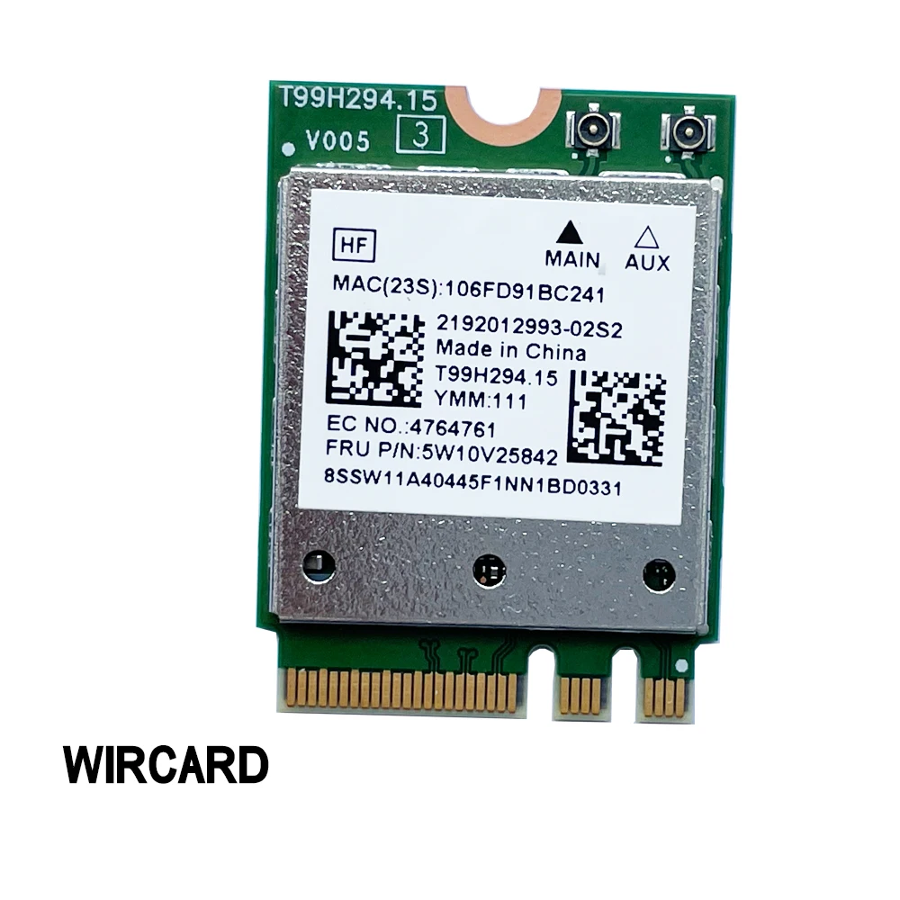 Portátil de Wi-fi para Thinkpad Qcnfa765 6e 802.11ax 2.4g 5g 6g Fru 5w10v25842 2400m Bt5.2 Geração do Thinkpad X13 20xh 20xj T14 g2 - Imagem 2