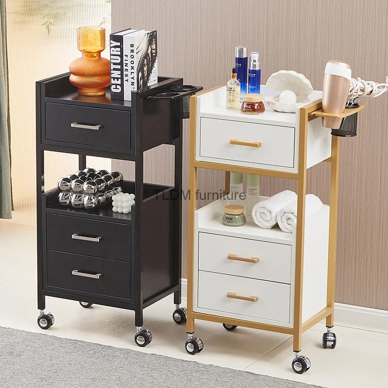 

Storage Hairdressing Trolley Utility Cosmetic Helper Auxiliary Cart For Beauty Salon Carrello Attrezzi Salon Furniture MQ50TC