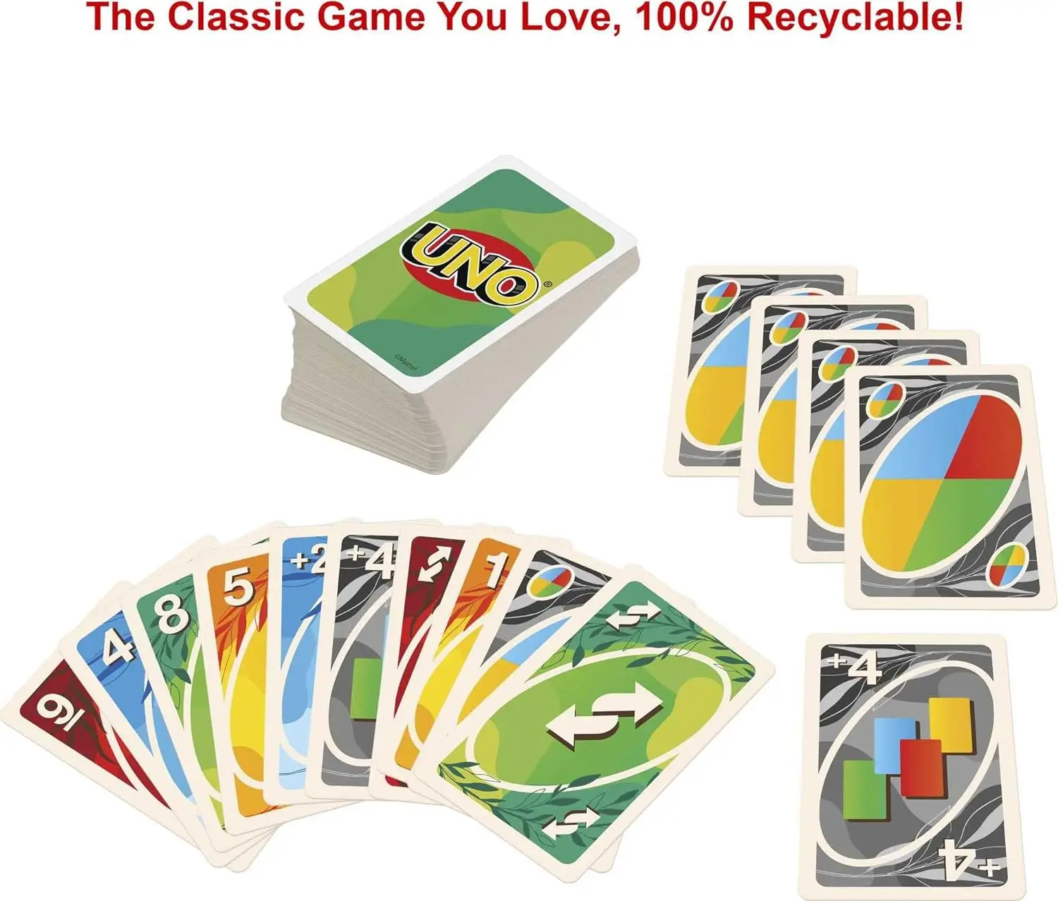 Games UNO Nothin’ But Paper Family Card Game with 112 Cards 6