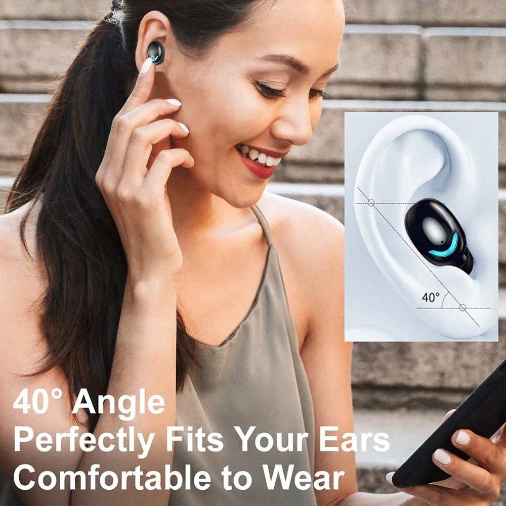 Wireless Bluetooth Earbuds Stereo Headset with Mic