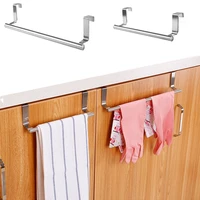 Porte d'armoire de cuisine, porte-serviettes en acier inoxydable, porte arrière, porte-serviettes suspendu, salle de bains, crochets pour serviettes sans poinçon, organisateur de maison 1