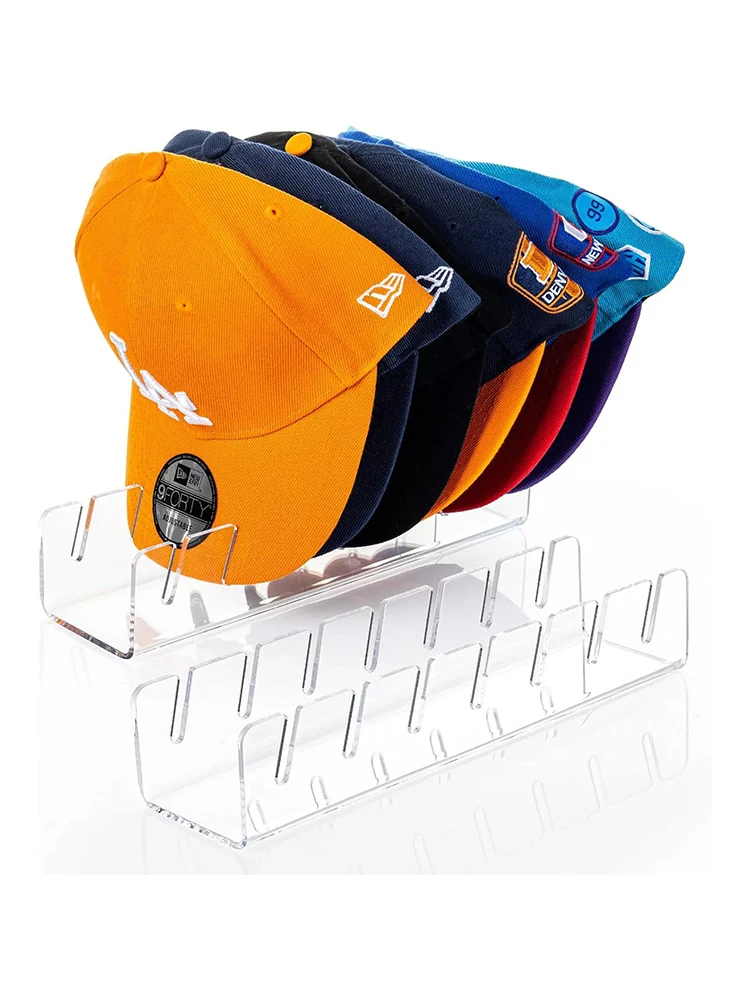 

7-Holes Hat Organizer for Baseball Caps Durable Clear Hat Holder for Baseball Caps Hat Holder for Home Closet Storage Display